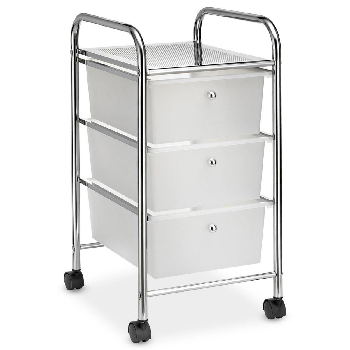 BADROLLWAGEN GINA transparent - Transparent, Kunststoff/Metall (33/64/40cm) - IDIMEX