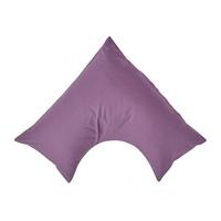 KISSENBEZUG für V-Form-Kissen, Perkal, Fadendichte 200 - Lila, Textil (38/76cm) - Homescapes