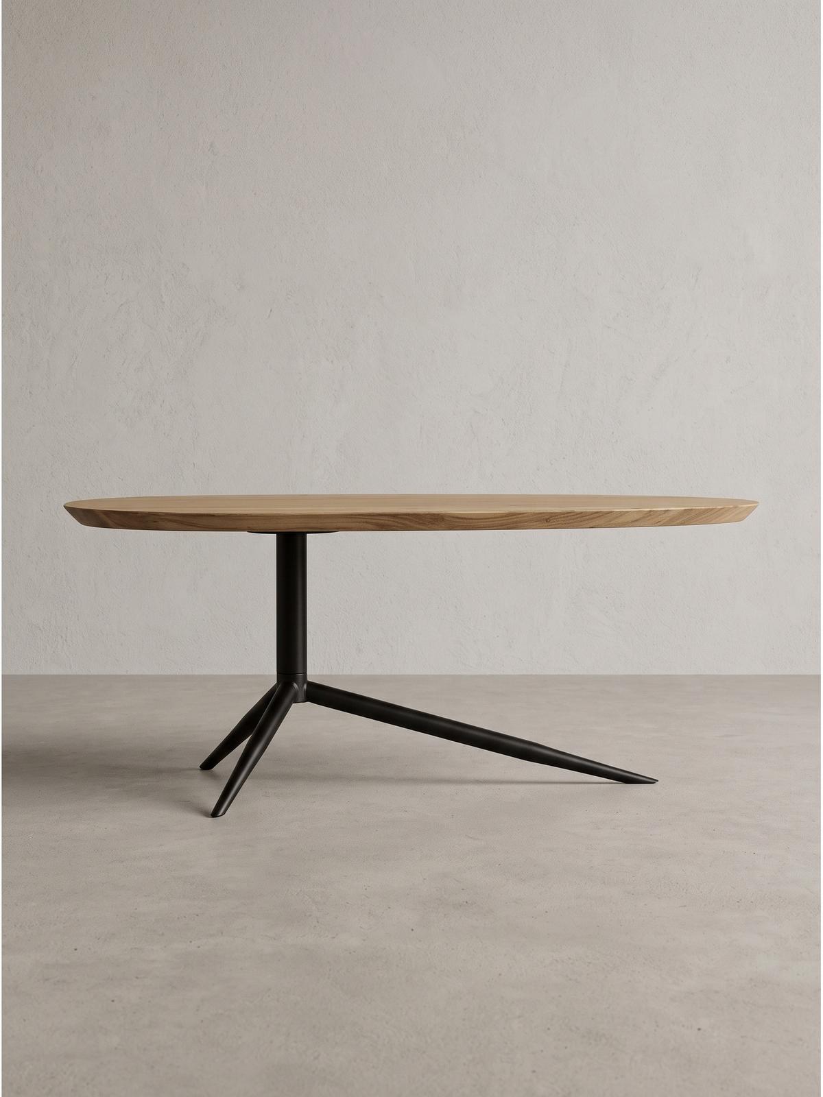 COUCHTISCH PIENZA, Akazie Massivholz, 87 x 50 x 36 cm - Schwarz/Akaziefarben, Holz/Metall (50/87/36cm) - KADIMA DESIGN