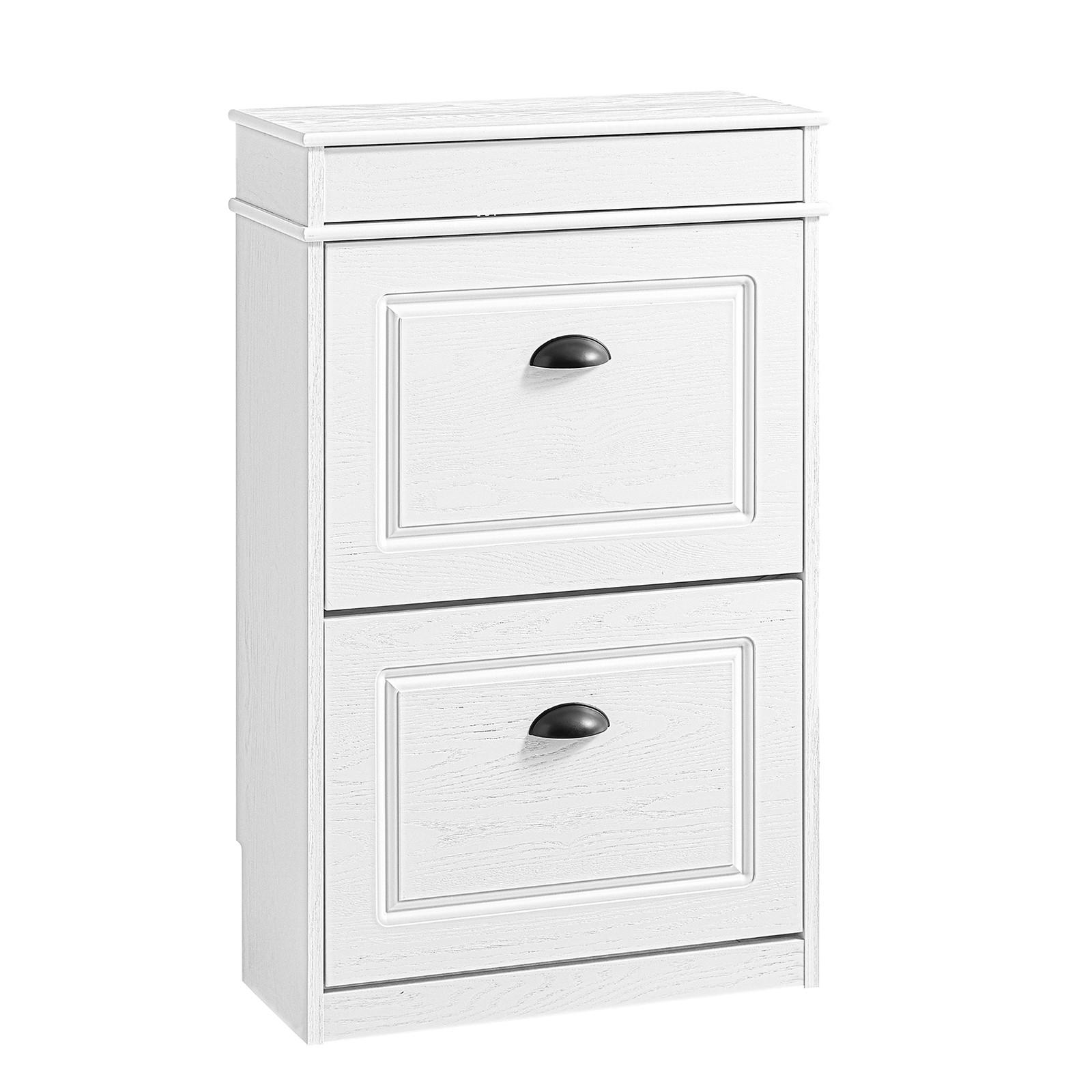 SCHUHSCHRANK Weiß - Weiß, Holzwerkstoff (54/82/24cm) - SoBuy