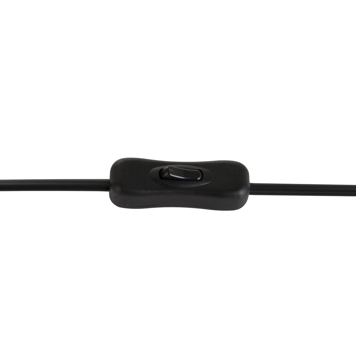 SCHREIBTISCHLAMPE Mundaka 13/13/37 cm - Schwarz, Metall (13/13/37cm) - Beliani