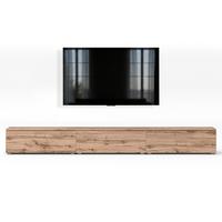 LOWBOARD Barvo 3x100 Eiche Wotan 300/36,5/32 cm – hängend oder stehend - Braun, Holzwerkstoff/Kunststoff (300/36.5/32cm) - AX Living