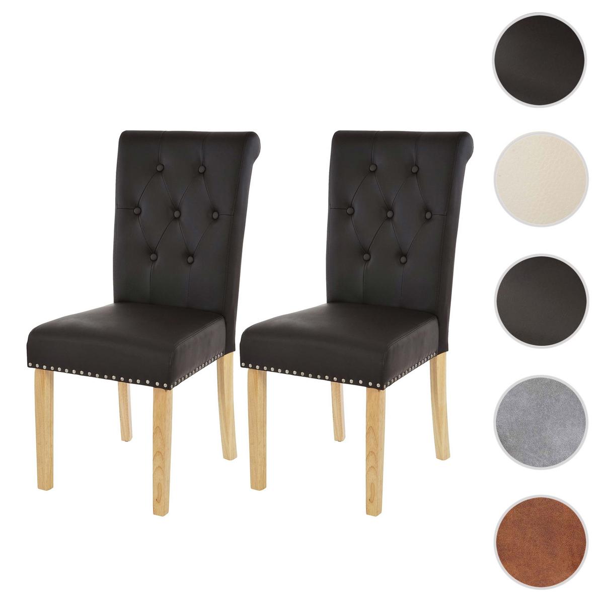 ESSZIMMERSTUHL FIELD IL Braun 2er-Set - Braun/Mokka, Textil (47/98/62cm) - MCW