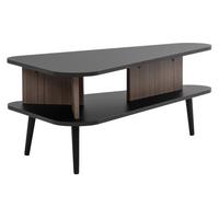 COUCHTISCH Pinelli PE02 - Schwarz/Braun, Holzwerkstoff/Metall (57/100/40cm) - MIRJAN24