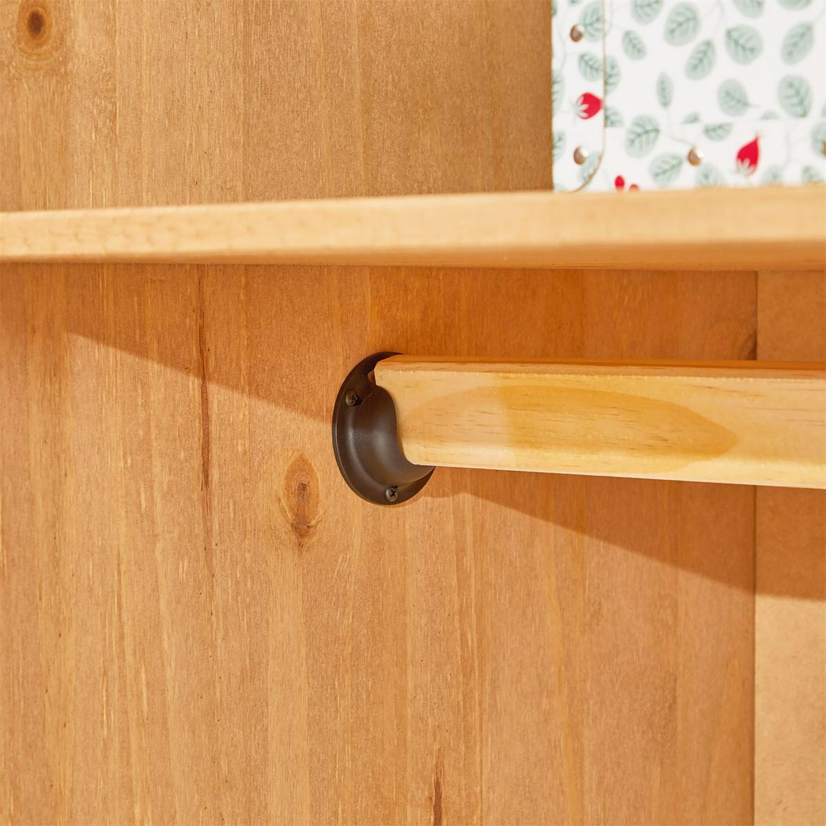 KLEIDERSCHRANK SALSA - Braun, Holz (102/188/56cm) - CARO-Möbel