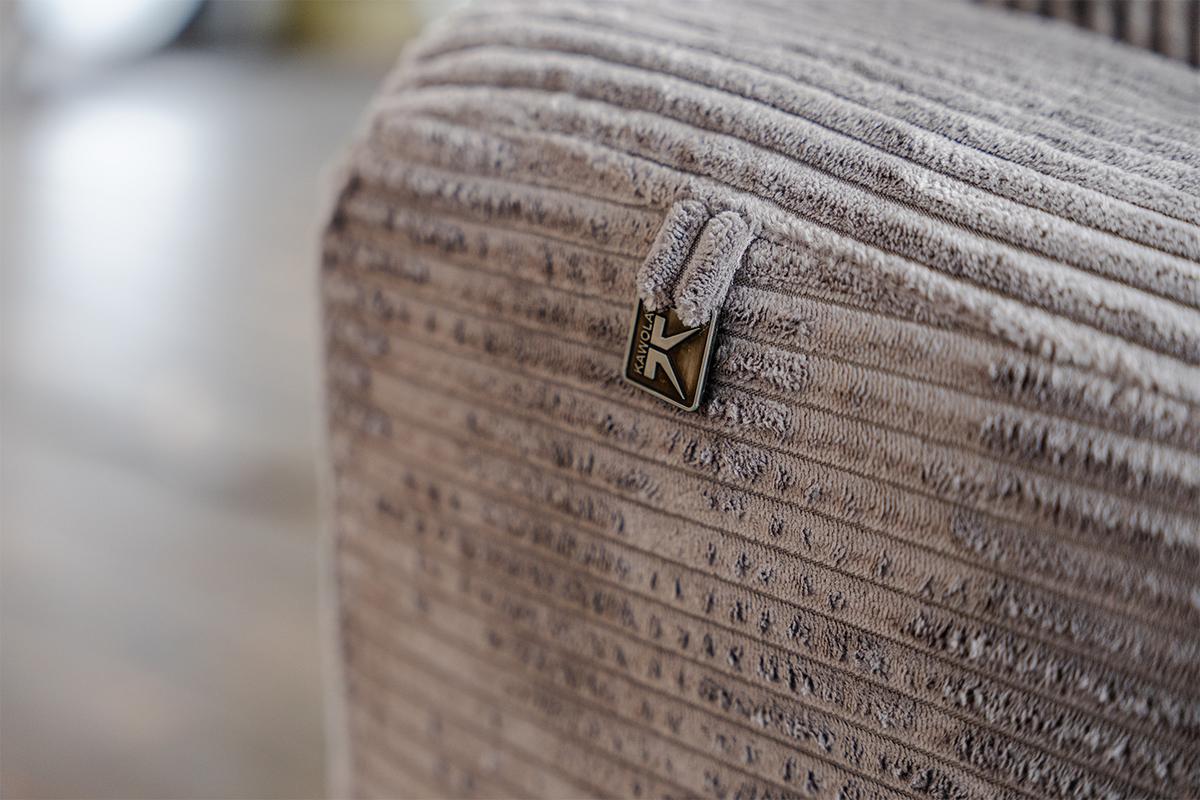 SOFA KIANA Anthrazit Cord Relaxfunktion - Anthrazit/Schwarz, Kunststoff/Textil (227/80/110cm) - KAWOLA