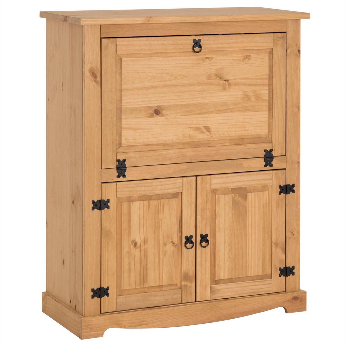 MEXICO MÖBEL WEINSCHRANK TEQUILA braun - Braun, Holz (98/121/40cm) - IDIMEX