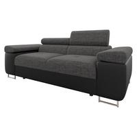 SOFA Torezio 2 - Dunkelgrau, Holz/Textil (198/90/102cm) - MIRJAN24
