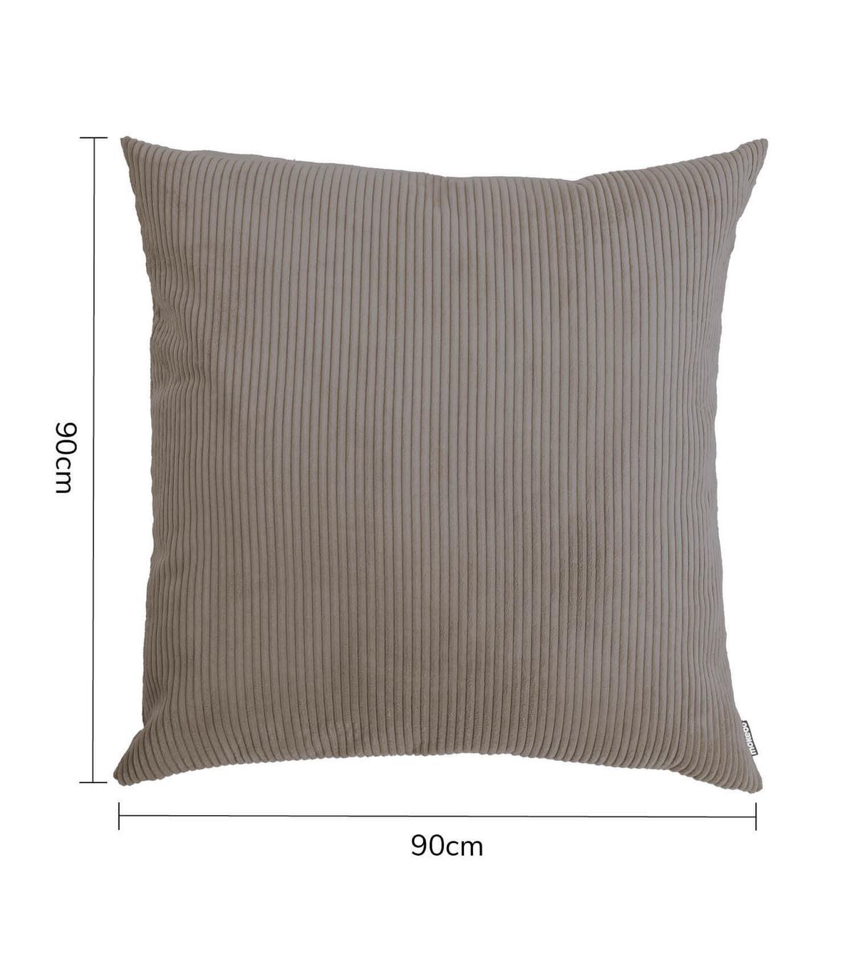 SOFAKISSEN Das Anschmiegsame - Taupe, Textil (90/10cm) - Mokebo
