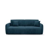 SOFA Dora 3 Sitzplätze Dunkelblau - Blau, Holz (233/92/110cm) - Petits-meubles