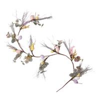 OSTERDEKO Girlande mit Ostereiern & Hasen, 140 cm - Multicolor, Kunststoff (10/140/140cm) - Homescapes