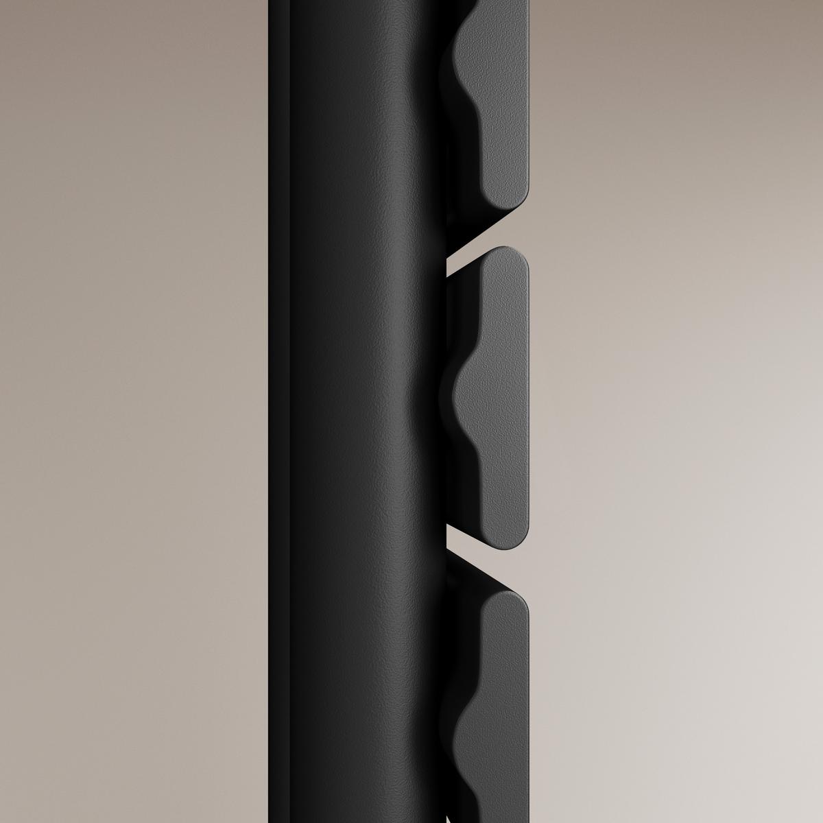 HEIZKÖRPER wasserführend Schwarz 132/60/5,9 cm - Schwarz, Metall (60/132/5.9cm) - EMKE