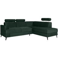 ECKSCHLAFSOFA Kordian rechts grün - Grün, Textil (250/200cm) - Beautysofa