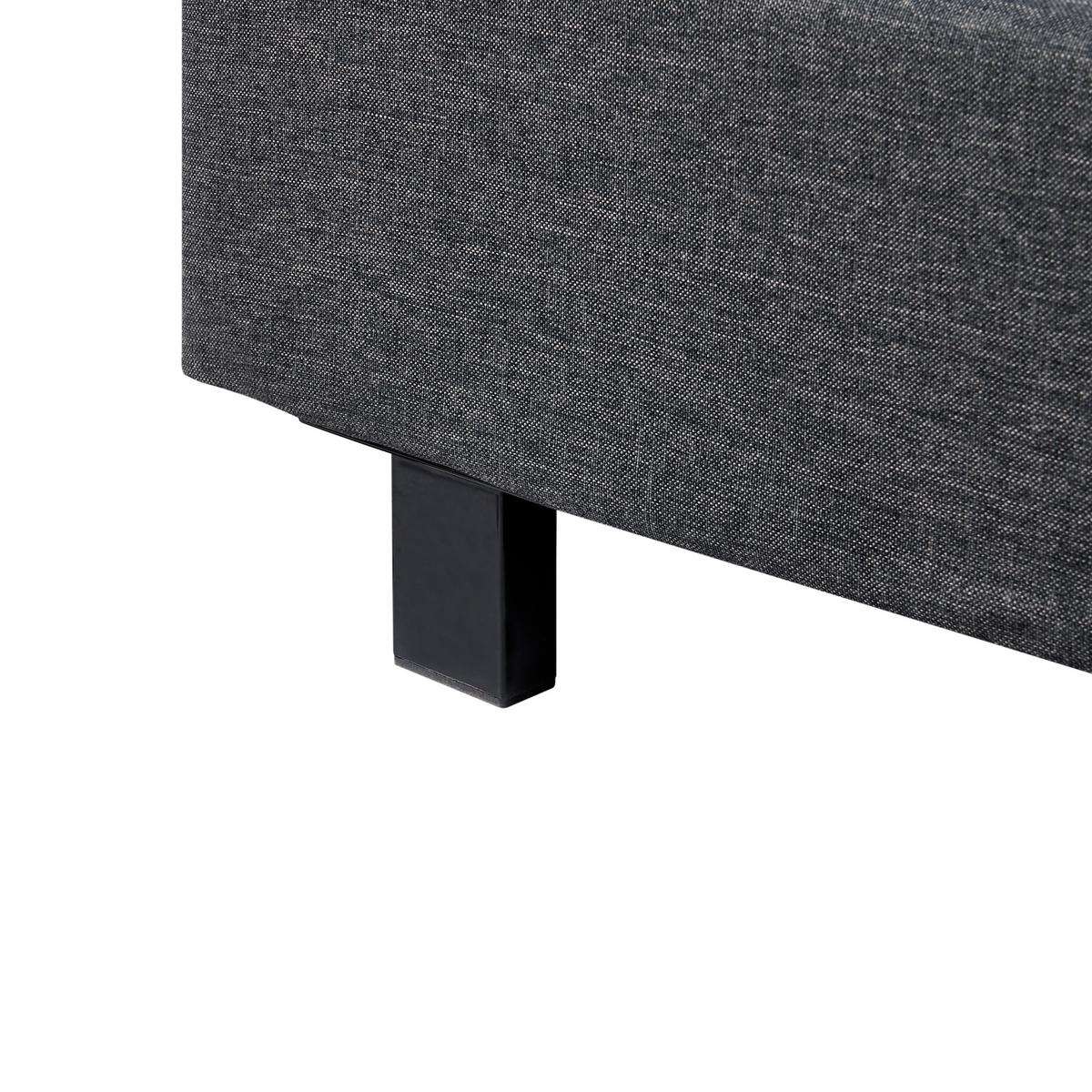 BETT mit Lattenrost 120/200 cm Stoff Grau Albi - Grau, Textil (120/200cm) - Beliani