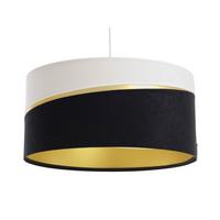 HÄNGELEUCHTE Schwarz 40/20 cm - Schwarz/Weiß, Kunststoff (40/0.4/20cm) - ONZENO