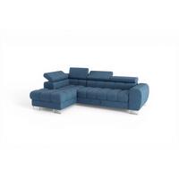 ECKSOFA Bastien Mit Schlaffunktion - Blau, Holzwerkstoff/Textil (170/260cm) - Fun Möbel