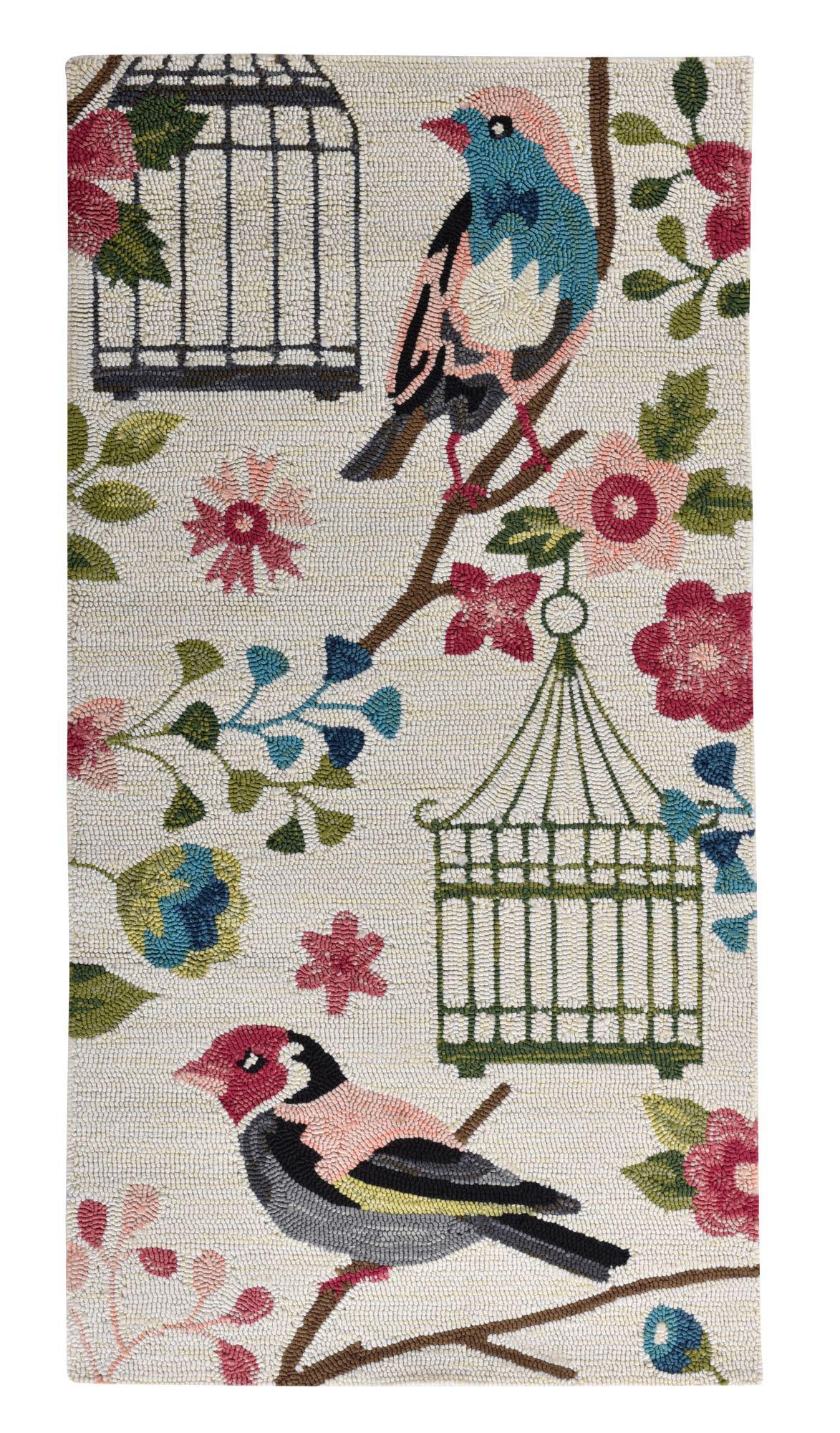 OUTDOORTEPPICH Rosetta 120x180 cm - Weiß, Textil (120/180cm) - Gino Falcone