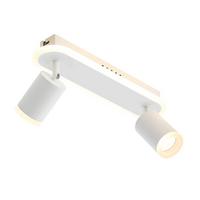 LED-DECKENLEUCHTE Aufblühen 2-flammig 33/6/9 cm - Weiß, Metall (33/6/9cm) - ZMH