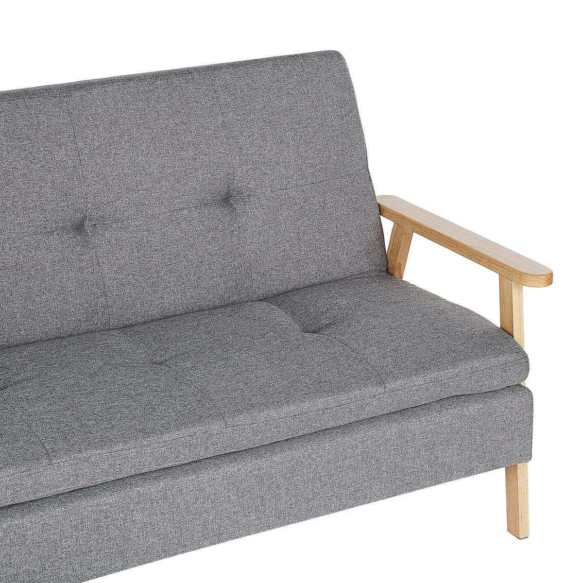 SCHLAFSOFA Polsterbezug Hellgrau Tjorn - Hellgrau, Textil (204/84/67cm) - Beliani
