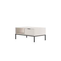 COUCHTISCH Austin 60/45/100 - Schwarz/Weiß, Holzwerkstoff (100/60/45cm) - RAUMHIRSCH FURNITURE