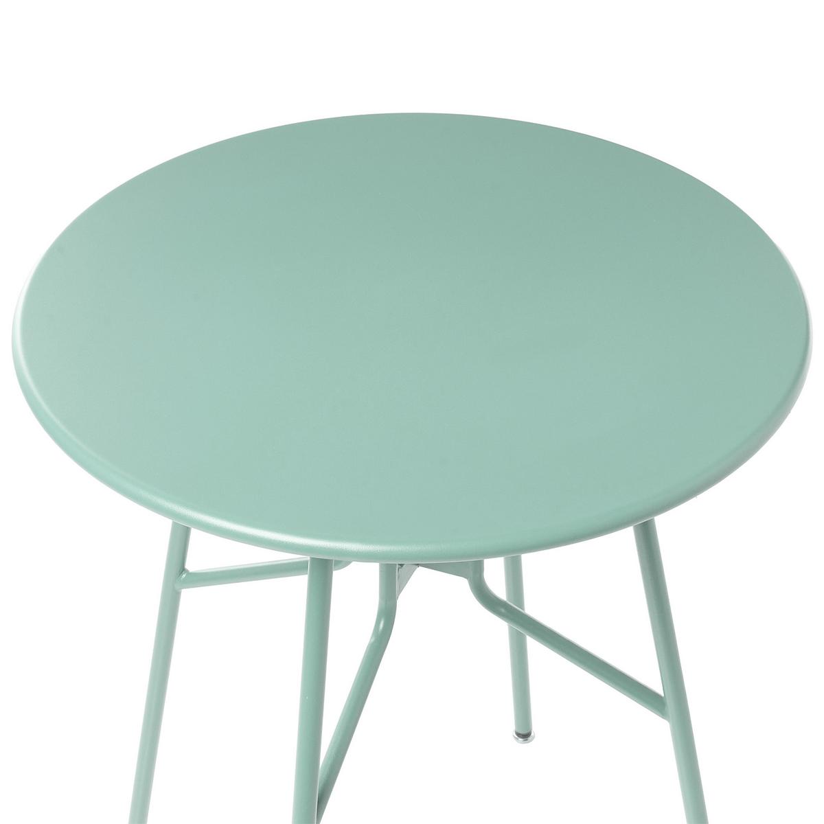 BISTROTISCH 64/64 cm Metall Hellgrün Taltal - Hellgrün, Metall (64/64/76cm) - Beliani
