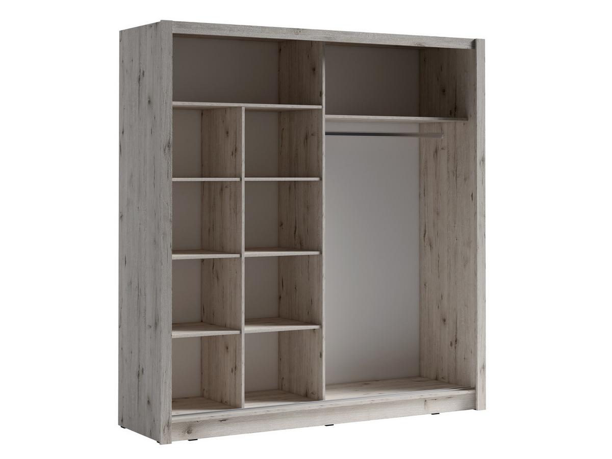 KLEIDERSCHRANK Eiche Wellington 205/215/61,6 - Eichefarben, Holzwerkstoff (205/215/62cm) - RAUMHIRSCH FURNITURE
