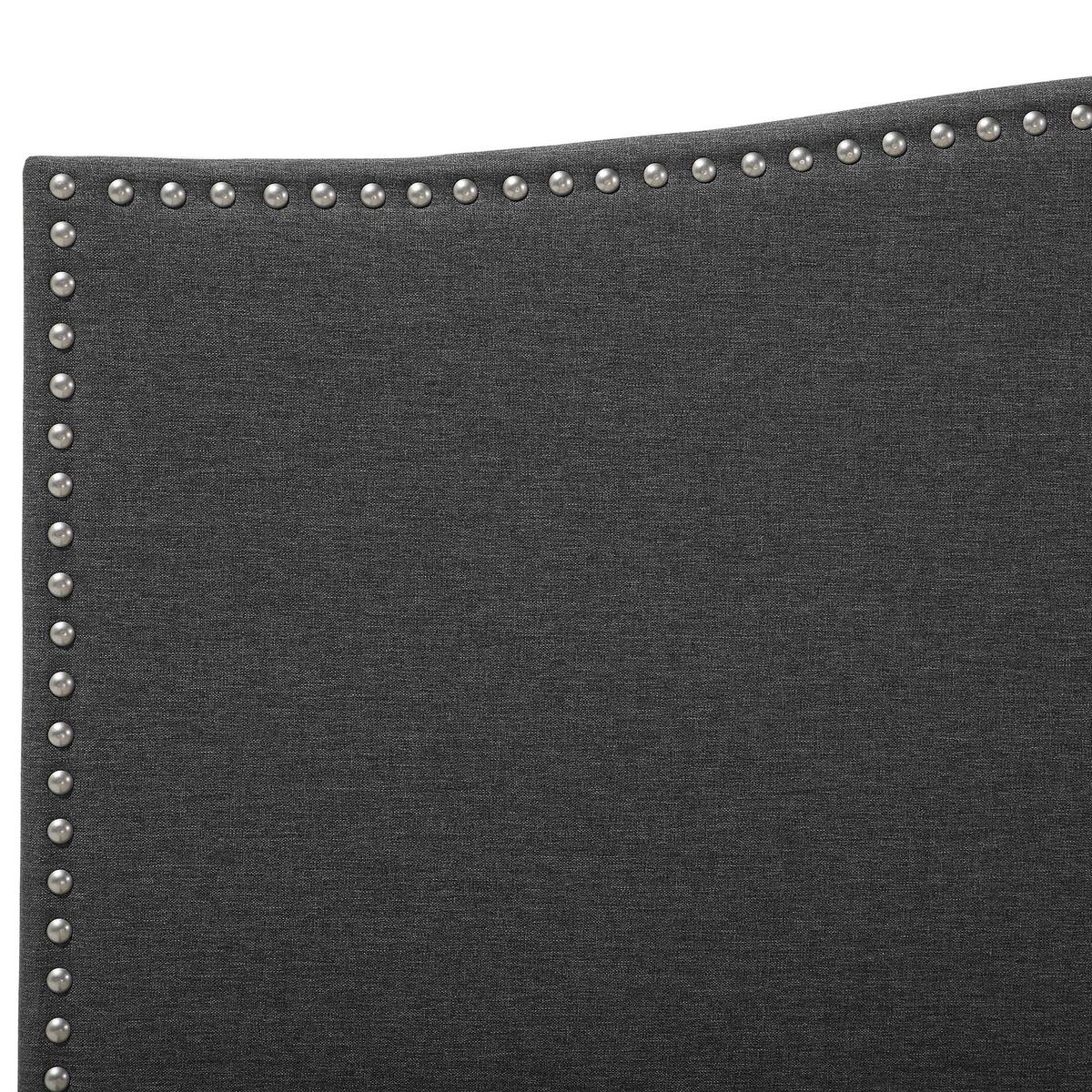 POLSTERBETT 180/200cm Dunkelgrau Montpellier - Dunkelgrau, Textil (180/200cm) - Beliani