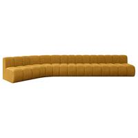 ECKSOFA modulares Sofa Montra-L3 - 472x174x70 cm Senfgelb - Currygelb, Holzwerkstoff/Textil (472/174cm) - ALTDECOR