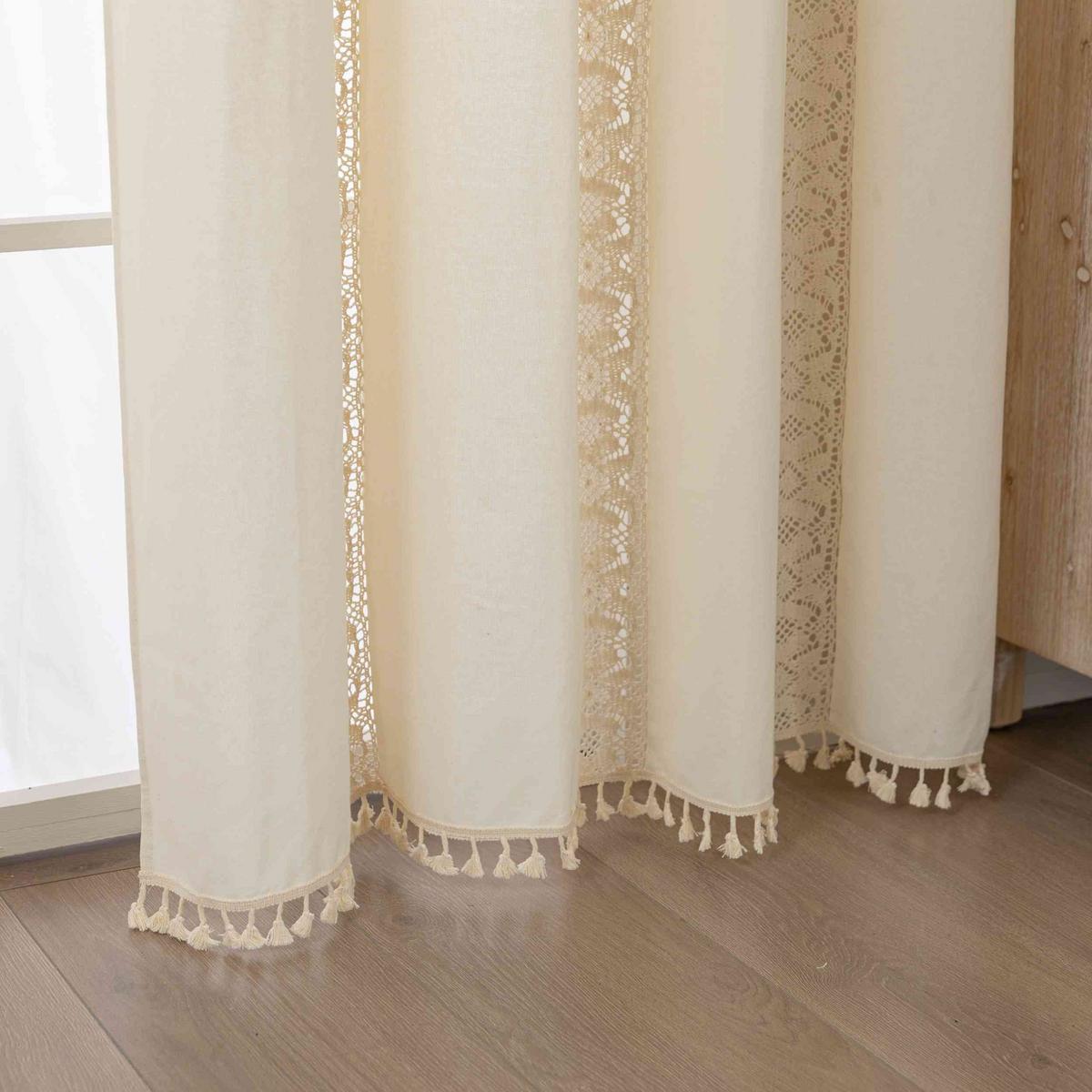 VORHANG OSAKA HxB 245x140 cm - Creme, Textil (140/245cm)