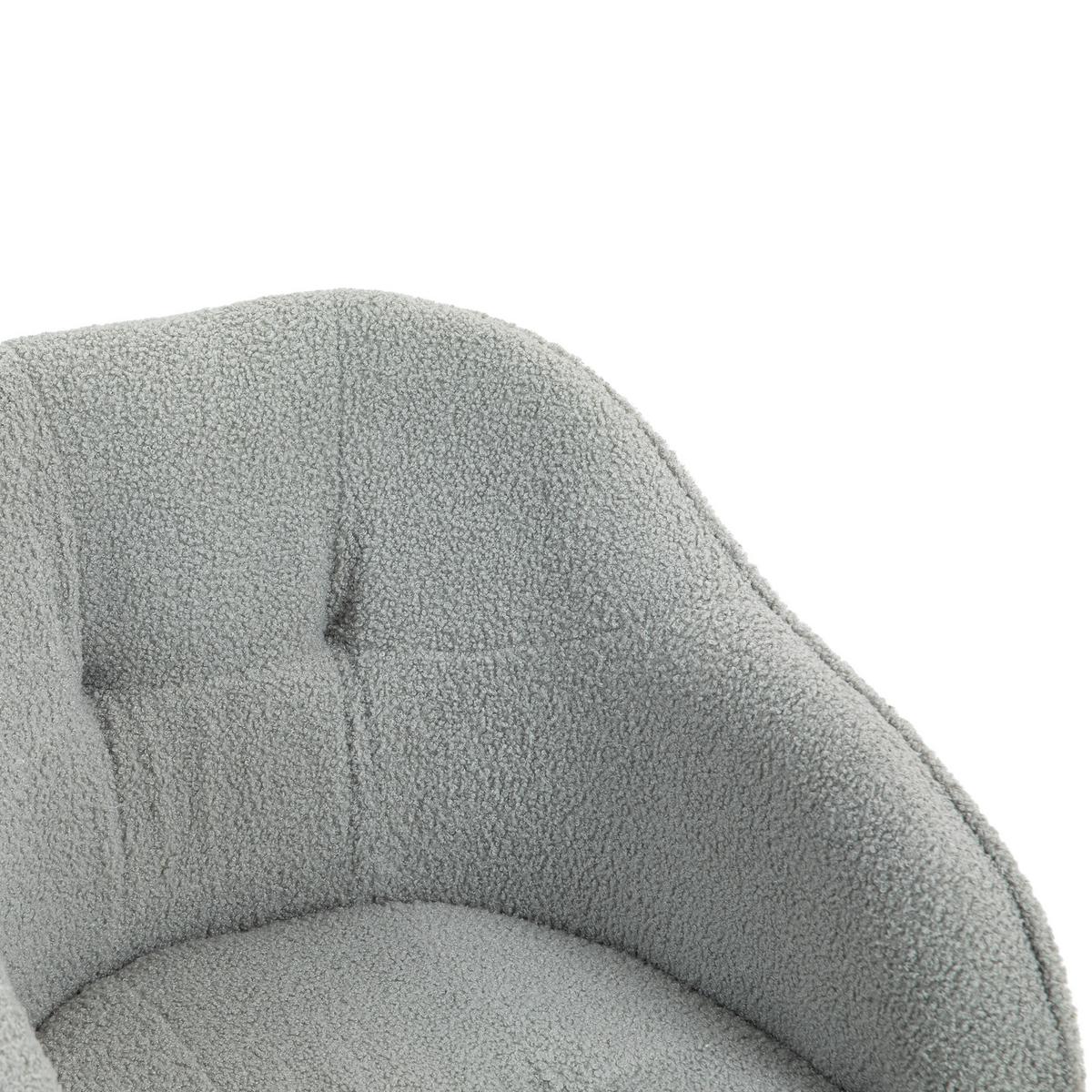 BÜROSTUHL Polyester Kunstleder Grau - Grau, Kunststoff (61/86/56cm) - HOMCOM