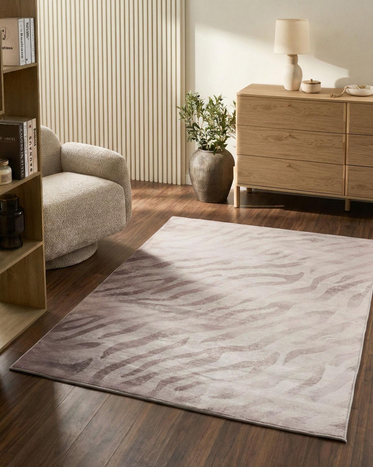 TEPPICH Beige 140/200 cm Egil - Beige, Textil (140/200cm) - Beliani
