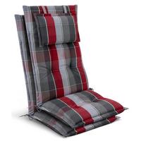 HOCHLEHNER Highlux HL 120x52x7cm Grau-Rot-Hellblau-Kariert (2tlg) - Hellblau, Textil (52/120cm) - Beautissu 