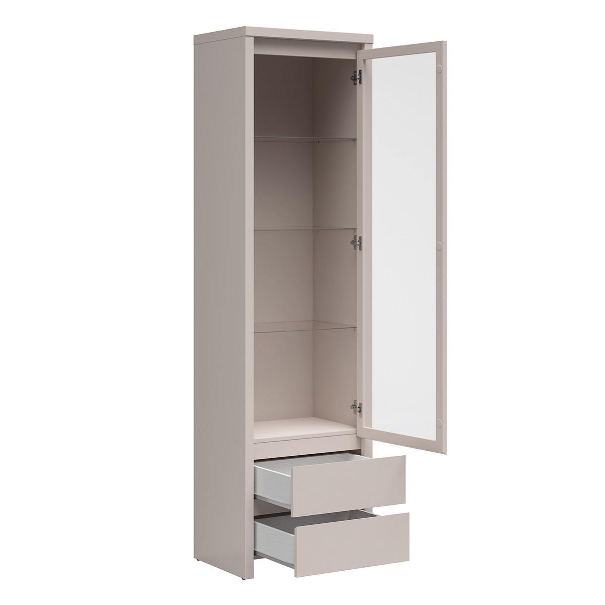 VITRINE Soren Kaschmir - Beige, Holzwerkstoff (56/200.5/40.5cm) - Petits-meubles