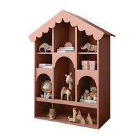 BABYREGAL BABUSHKA – Puppenhaus-Design, Natürlich Rosa - Rosa, Holzwerkstoff (90/119/39cm)