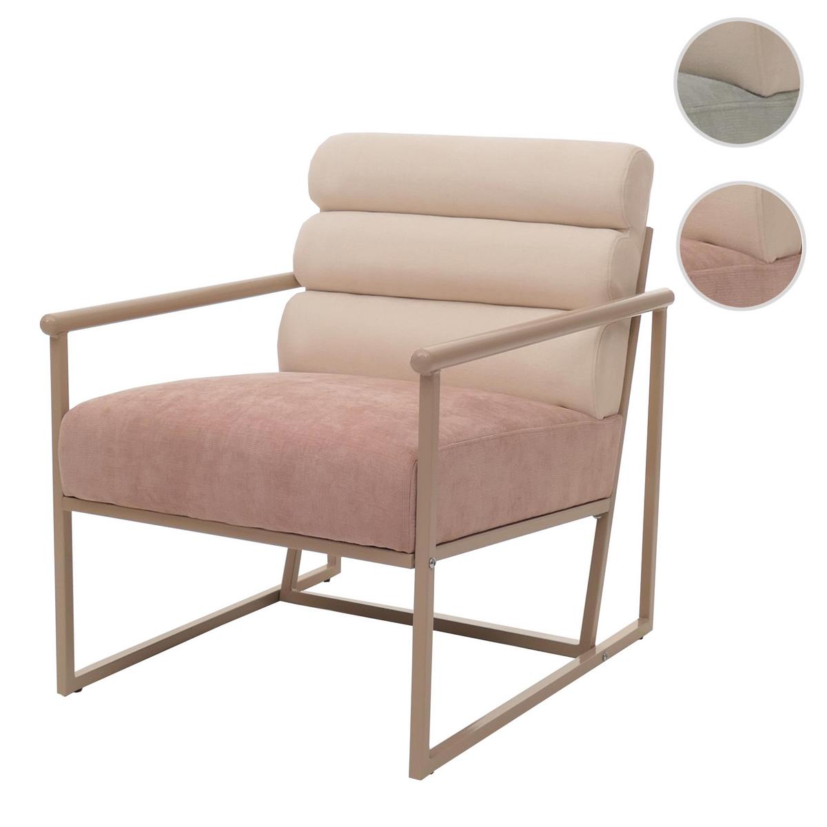 LOUNGE-SESSEL Rosé - Rosa, Textil (64/78/74cm) - MCW