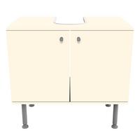 WASCHBECKENUNTERSCHRANK Kaschmir 60/55/35 cm - Beige, Holzwerkstoff (60/55/35cm) - Bilderwelten