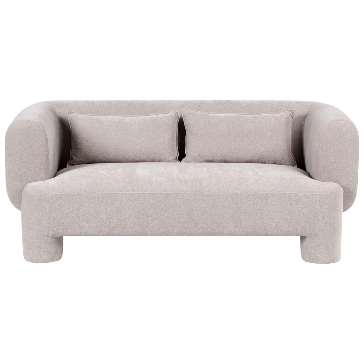SOFA-SET 6-Sitzer Stoff Beige Hogbo - Beige, Textil (180/73/93cm) - Beliani