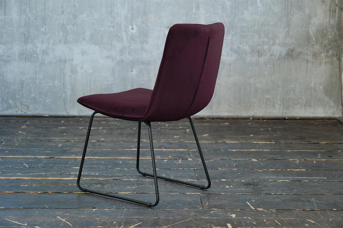 STUHL NEW CHARME Violett Velvet (1er-Set) - Violett, Textil (52/87/66cm) - KAWOLA