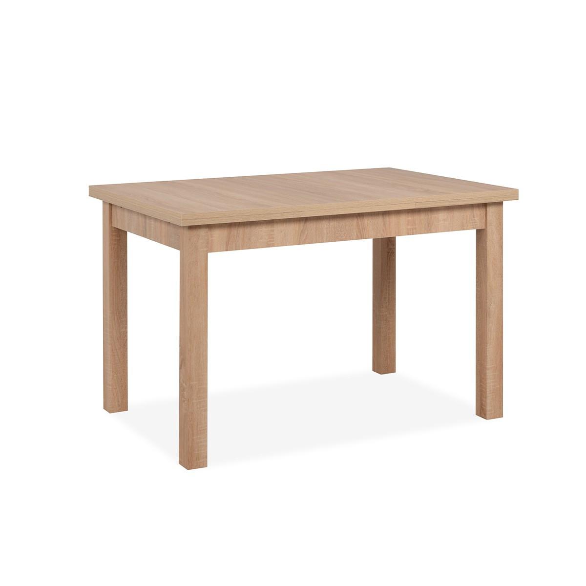 ESSTISCH ausziehbarer eichenoptik longford 120/80/76 cm - Eschefarben, Holzwerkstoff (31.5/80/76cm) - Calicosy