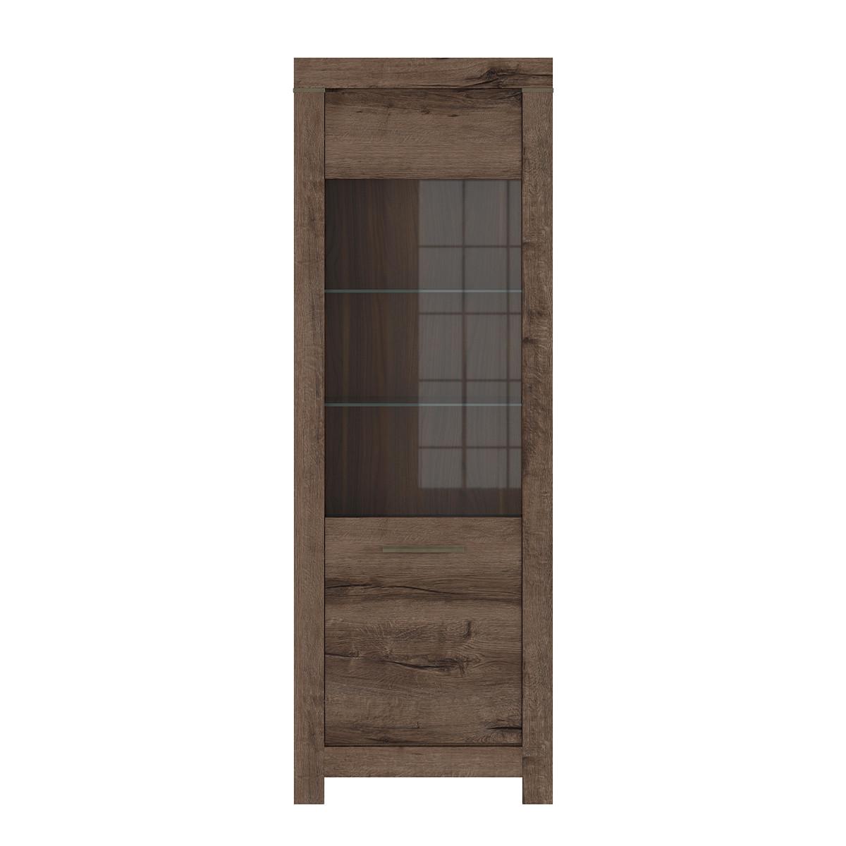 VITRINE Adam Dunkles Holz - Braun, Holzwerkstoff (68/196/39cm) - Petits-meubles