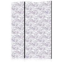 PARAVENT Einseitig Bedruckter 3-tlg 135x172 cm Schwarm Violetter Fische - Lila, Holz/Textil (135/172/3cm) - Muralo