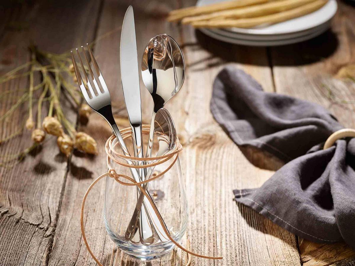 TAFELBESTECK New Fresh Basic silber 144-tlg. - Silberfarben, Metall - vivo | Villeroy & Boch Group