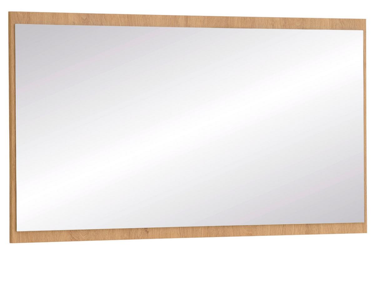 GARDEROBENSPIEGEL Stone Eiche 105 x 58 cm, Wandspiegel rechteckig - Eichefarben, Glas/Holzwerkstoff (105/58/2cm) - Furn.Design