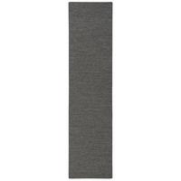 SISAL-OPTIK DESIGNER TEPPICH LÄUFER PURE MELIERT - Anthrazit, Textil (80/160cm) - Snapstyle
