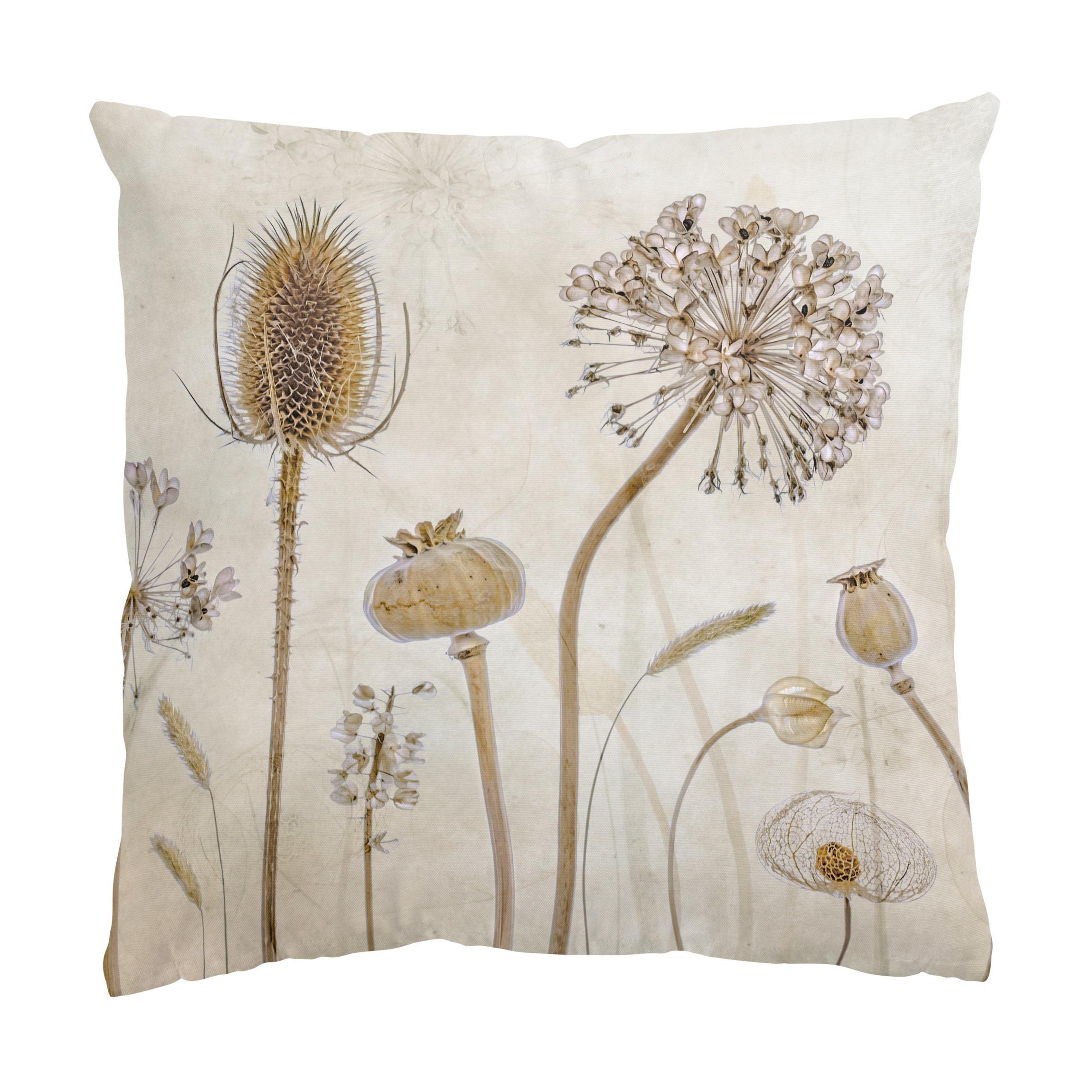 DEKOKISSEN Growing Old 50/50 cm - Beige, Textil (50/50/10cm) - Bilderwelten