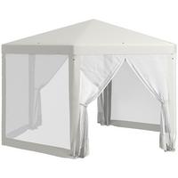 GARTENPAVILLON Polyester Metall Crème - Creme, Metall (341.2/250/394cm) - Outsunny