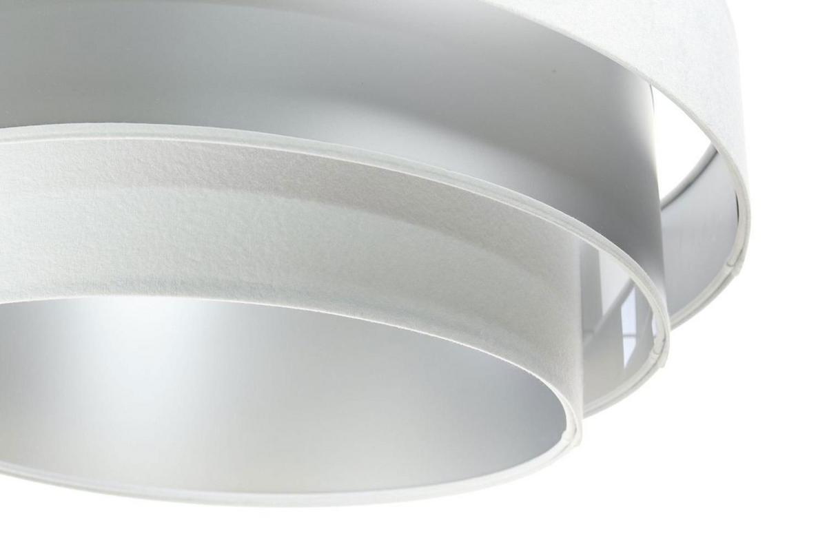 HÄNGELEUCHTE Silber 60/20 cm - Weiß, Kunststoff (60/1/20cm) - ONZENO