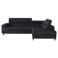 ECKSOFA Nord, Seite: Rechts - Schwarz, Holz/Textil (264/203cm) - MIRJAN24