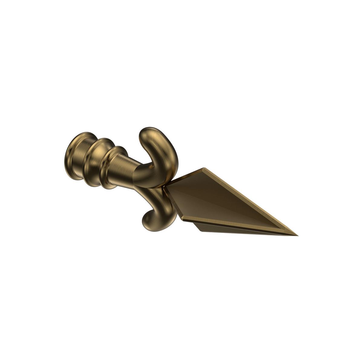 GARDINENSTANGE Olymp Matteo 100 cm, 1-läufig, 16 mm Ø Messing Antik - Messingfarben/Bronzefarben, Metall (100cm) - INTERDECO