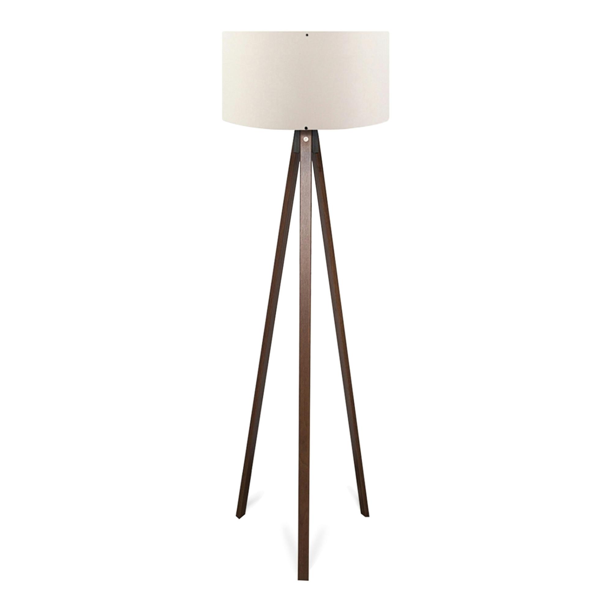 STEHLEUCHTE Newport - Creme, Holzwerkstoff/Textil (38/38/140cm) - lux.pro